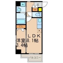 大濠公園駅 徒歩5分 6階の物件間取画像